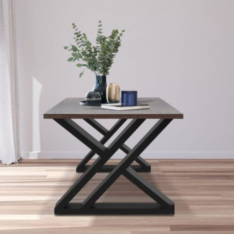Ventuos Shape Z 16 inch Metal Table Legs Heavy Duty Furniture Desk Chair LegsDIY Leg BlackSet of 2 ONLY Legs - Image 1