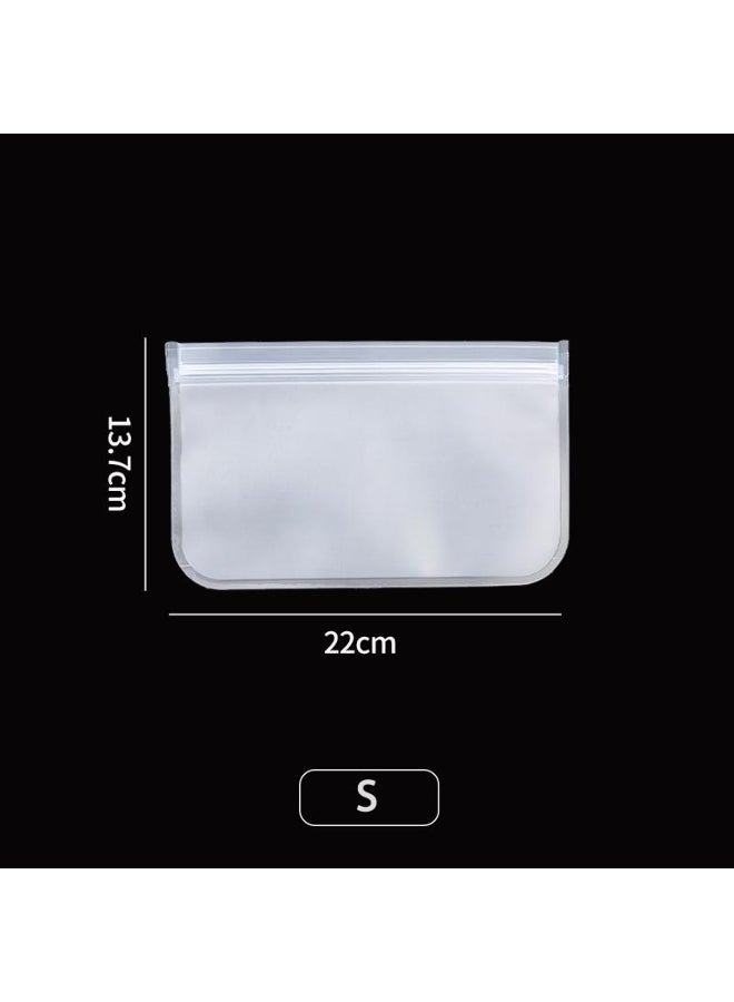 4Size Silicone Food Storage Containers Leakproof Containers Reusable Stand Up Zip Shut Bag Cup Fresh Bag Food Storage Bag  - Image 1