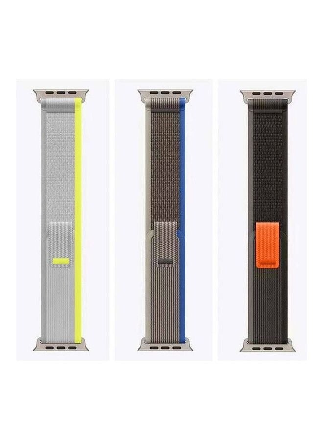 Beauenty 3Pack for Apple Watch Trail Band 49mm 45mm 44mm 42mm Nylon Woven Sport Strap for iWatch Series Ultra/8/7/SE/6/5/4/3/2/1 - Image 2