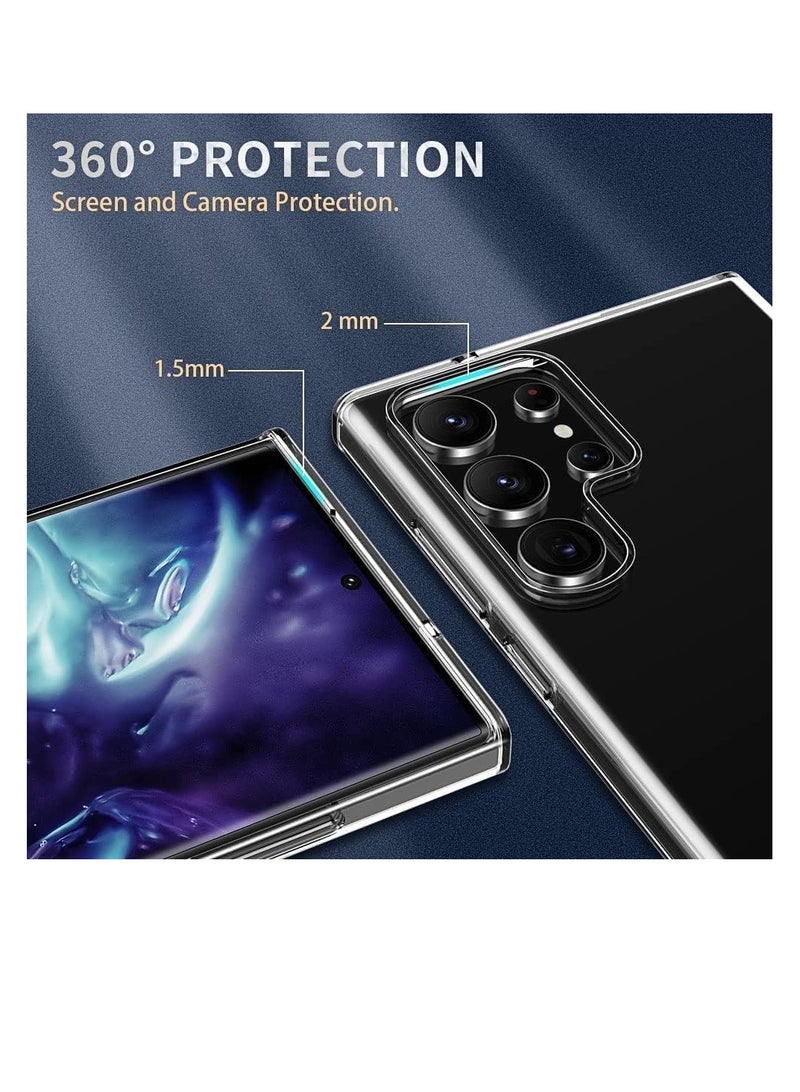 Case for S23 Ultra Clear Shockproof Protective Phone Case,Mobile Accessories Soft TPU case (S23Ultra) - Image 2