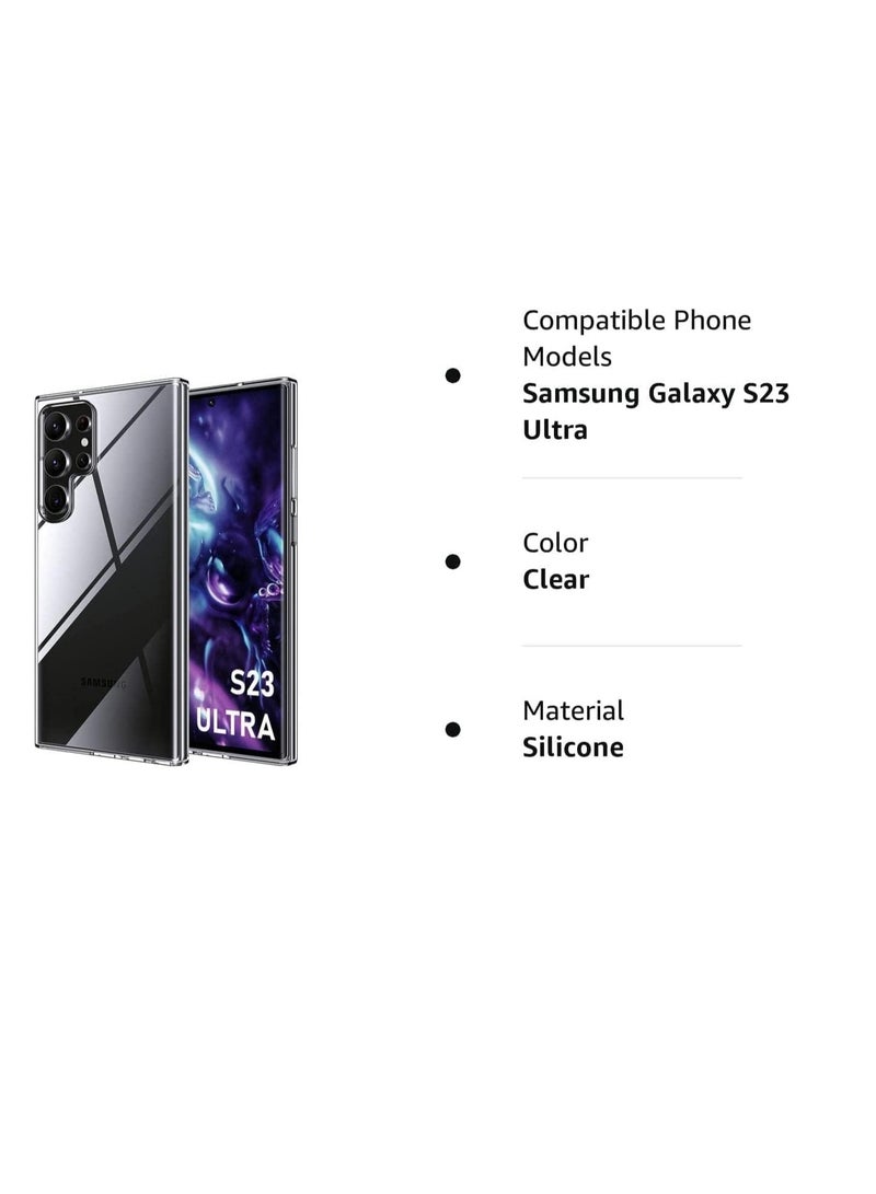 Case for S23 Ultra Clear Shockproof Protective Phone Case,Mobile Accessories Soft TPU case (S23Ultra) - Image 5