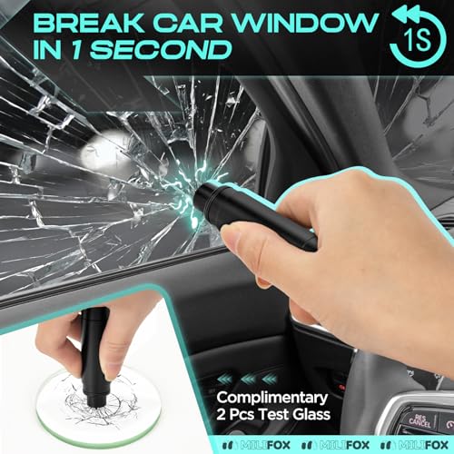 Milifox Car Window Breaker Seatbelt Cutter, 2 In1 Safety Hammer Car Glass Breaker Tool, Emergency Window Breaker for Car Under Water - Image 3