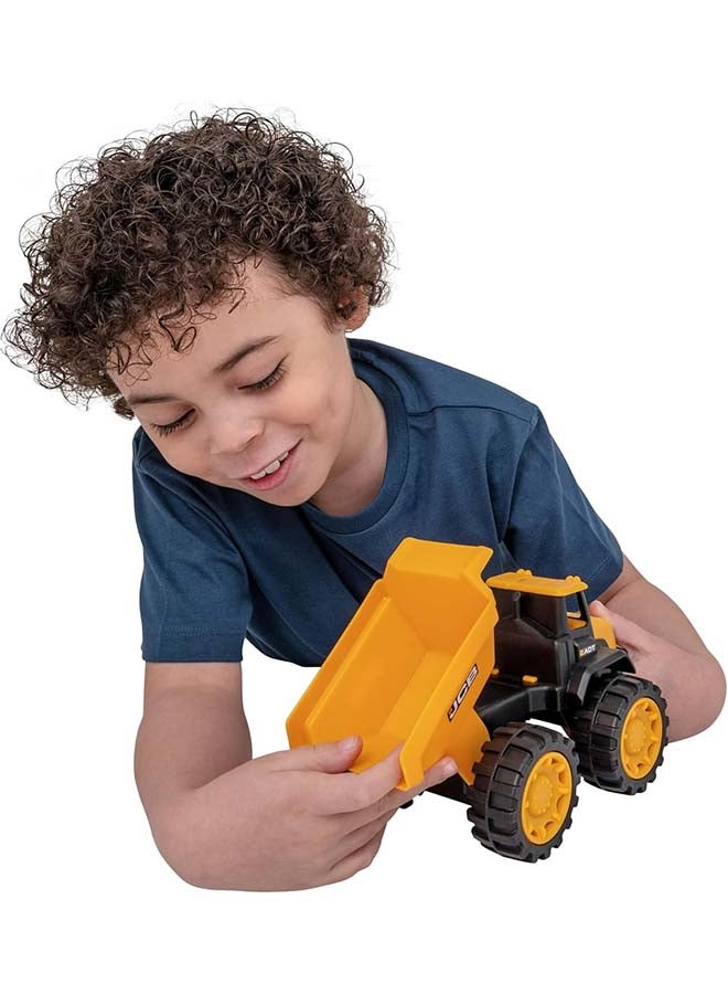 D-Power Teamsterz  JCB 10" Dump Truck Sand Tool and Helmet Playset | Construct the ultimate playtime | Design free-moving wheels for push-along fun | Suitable for children aged 3 + and above  - Image 4