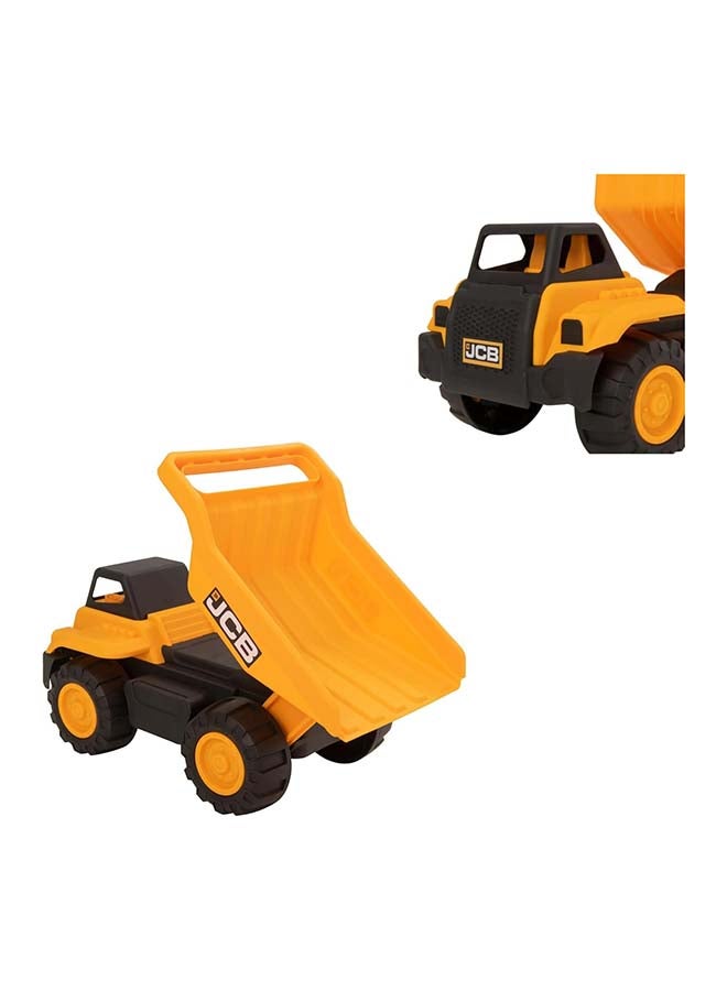 D-Power Teamsterz  JCB 10" Dump Truck Sand Tool and Helmet Playset | Construct the ultimate playtime | Design free-moving wheels for push-along fun | Suitable for children aged 3 + and above  - Image 2