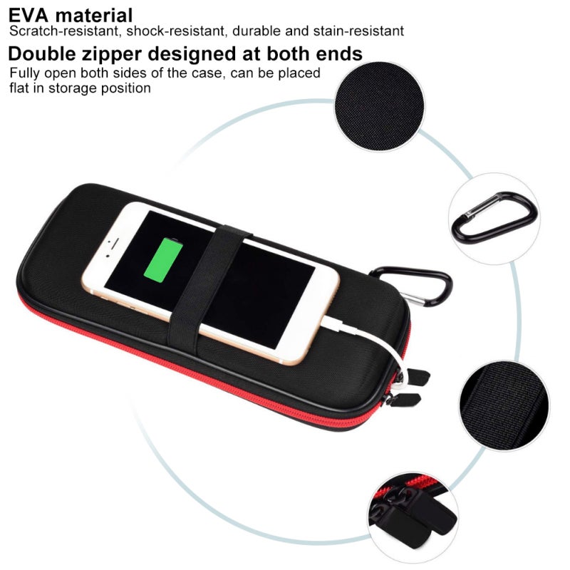 Portable Power Bank Case: Durable Stain-Resistant EVA Material - Built-In Soft Mesh Bag And Elastic Band Universal Storage Bag for Travel, Daily Small Accessories Organization - Image 1