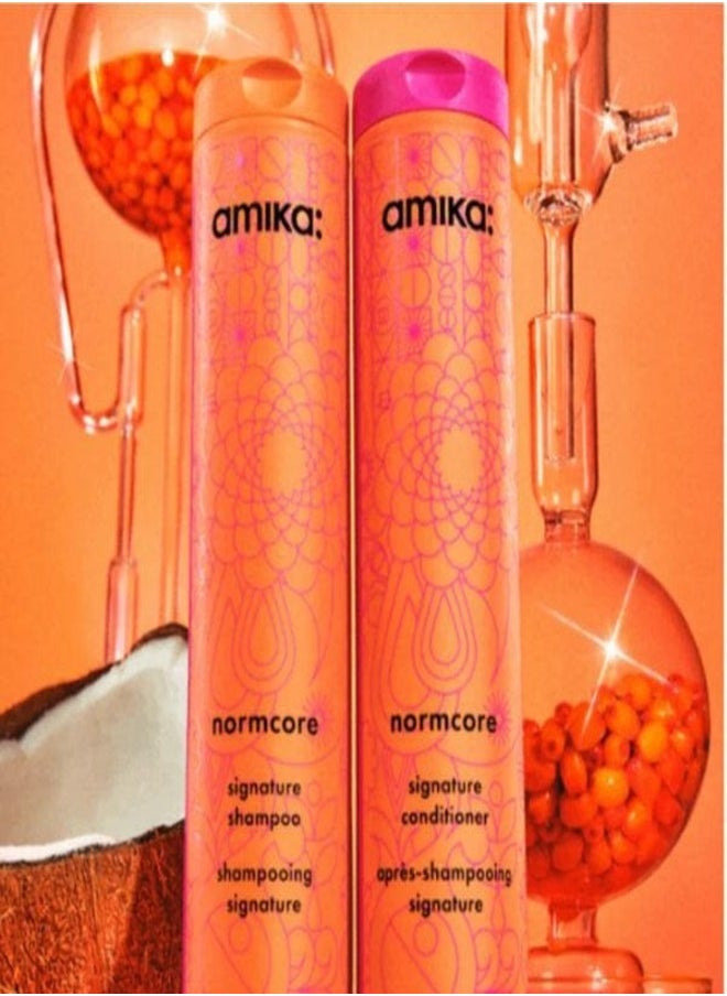 amika - AMIKA Normcore Signature Shampoo 275ml – Daily Clarifying & Moisturizing Shampoo for All Hair Types, Gently Cleanses, Hydrates & Restores Balance for Soft, Healthy, Shiny Hair with Signature Subtle Fragrance - Image 1