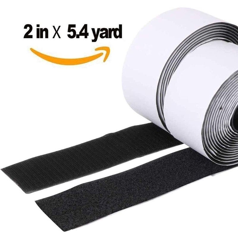 DIY Crafts CT-DIY-HI-21400 Hook-Loop Tape 2 inch 5.4 Yards Adhesive Mounting Tape Strips Nylon Fabric Traps (Design # No - Image 2