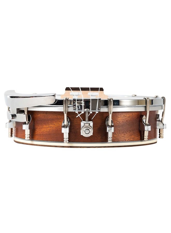 Mulucky Banjolele 4 String Banjo Ukulele Concert Size 23 Inch, Closed Solid Wood Back, Beginner Kit with Truss Rod Gig Bag Tuner String Strap Picks - MBU-806, - Image 5