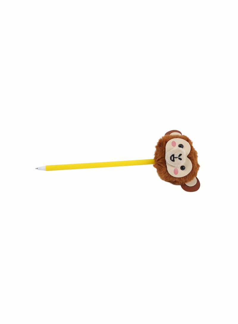 Midi Cute Animal Plush Top Ballpoint Pens - Image 3