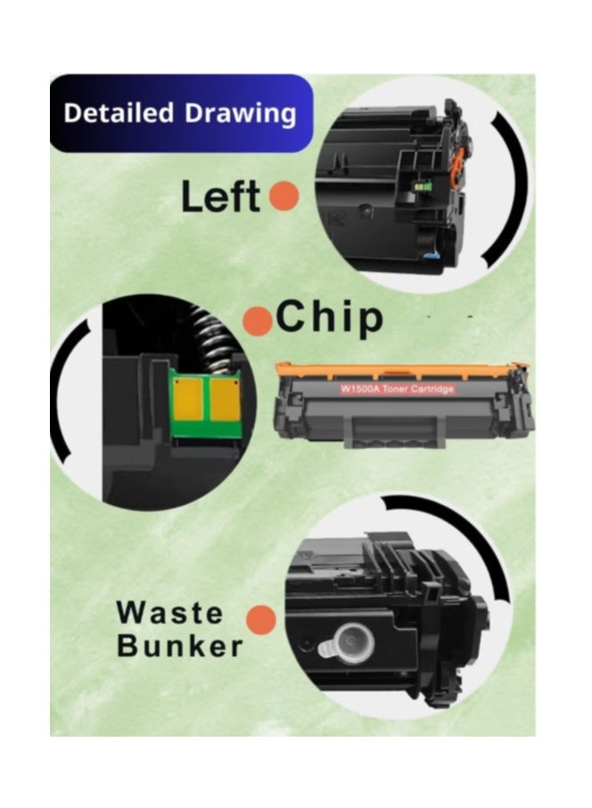 ALL COLOR 150A Toner Cartridge Compatible for HP 150A W1500A Toner Cartridges Work for HP LaserJet M110we M111a M111w MFP M141a M141w M141we Printers - Image 2