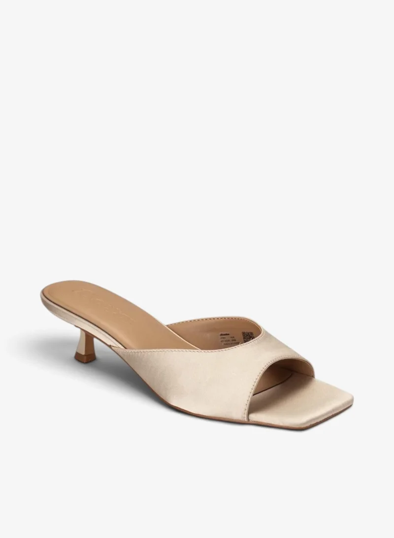 Bata Square‑Toe Mid Heel Mule Sandals