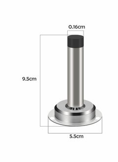 KASTWAVE Metal Stainless Steel Wall Mounted Sound Dampening Self Adhesive Door Stopper -Pack of 4 (3M)  - Image 4