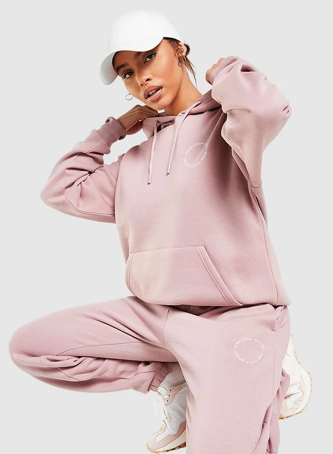 Pink Soda Logo Circle Joggers