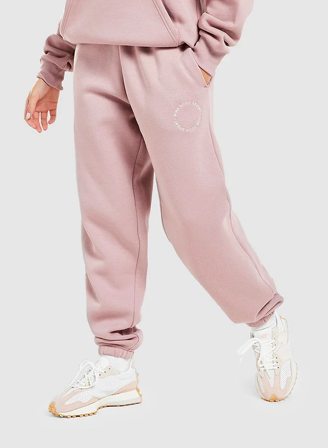 Pink Soda Logo Circle Joggers
