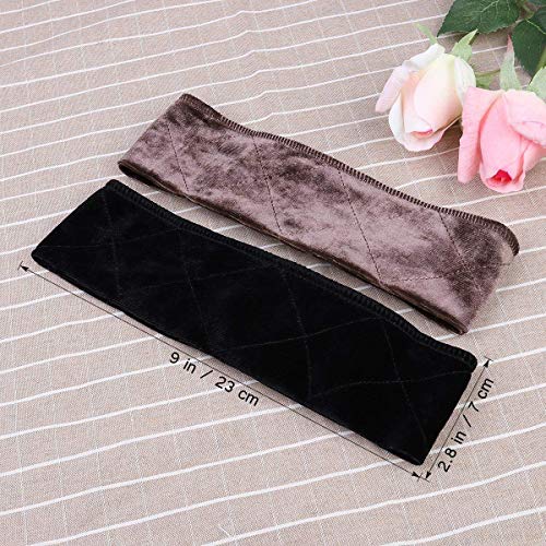 sansheng 3 Pack Wig Grip Band，Velvet Headband Scarf Head Hair Band Extra Hold Wig Adjustable Fastern,Stretch Cotton headband（3 colors） - Image 2