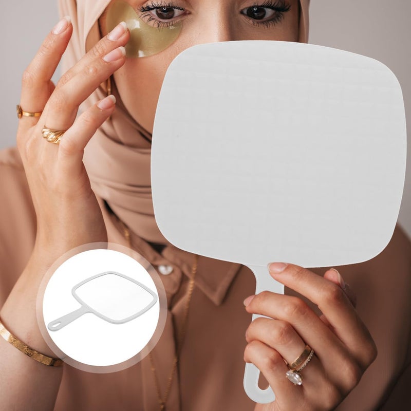 مرآة ي��وية بالووي للزينة، مرآة مكياج، مرآة تزيينية، مرآة يدوية للسفر، مرآة تجميلية يدوية، مرآة مكياج للفتيات، مرآة مكياج بسيطة، مرآة نسائية. - Image 2