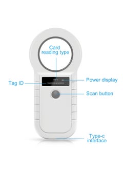 Generic 134.2KHz RFID Animal Reader - 15 Digits 125KHz Pet ID Scanner for EMID FDX-B ISO 11784/85 Microchip Tag Registration for Cow, Fish, Dog  - Image 4