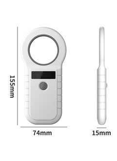Generic 134.2KHz RFID Animal Reader - 15 Digits 125KHz Pet ID Scanner for EMID FDX-B ISO 11784/85 Microchip Tag Registration for Cow, Fish, Dog  - Image 5