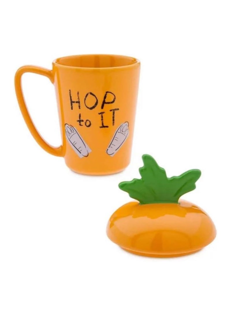 Disney Zootropolis - Judy Hopps Orange Ceramic Mug with Lid - Image 2