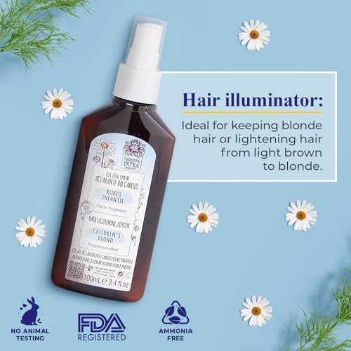 Intea Camomila Intea Hair Lightener For Kids– Premium Sun Lightening Spray for Hair – Chamomile Hair Lightener Spray for Naturally Lighten Hair – No Bleach/Ammonia – Child-Friendly Formula - 3.4 Oz - Image 3