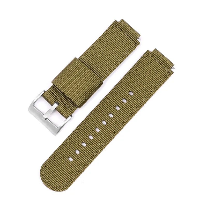 Bluejw 16mm 18mm Nylon Canvas Watch Band Strap Replacement for Casio GA2100 GA110 GM110 GM2100 GA900 AQ-S810 5600 Series - Image 1