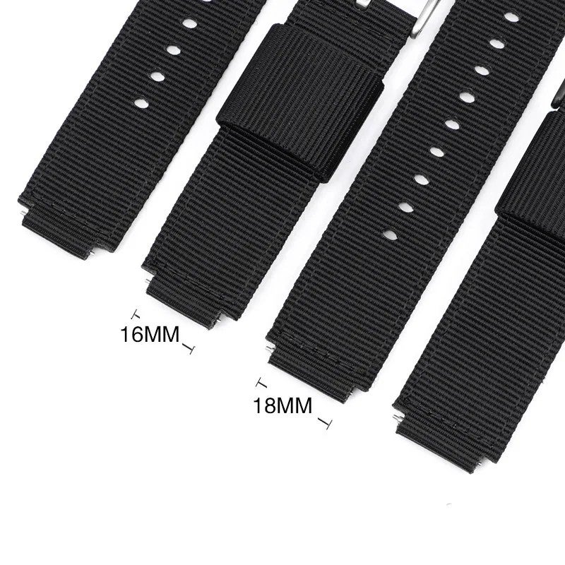 Bluejw 16mm 18mm Nylon Canvas Watch Band Strap Replacement for Casio GA2100 GA110 GM110 GM2100 GA900 AQ-S810 5600 Series - Image 4