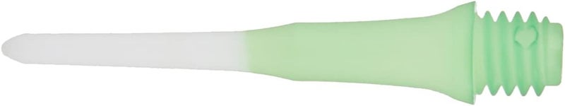 LSTYLE Dart Tips: Original Lippoint - Soft Tip Dart Points - 2BA Thread - Regular Length - 2 Tone Green - Image 1