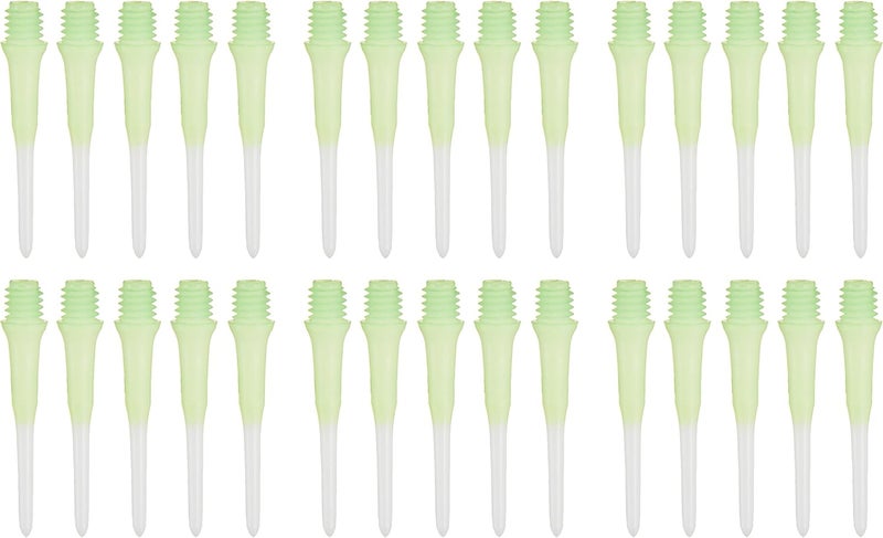 LSTYLE Dart Tips: Original Lippoint - Soft Tip Dart Points - 2BA Thread - Regular Length - 2 Tone Green - Image 3