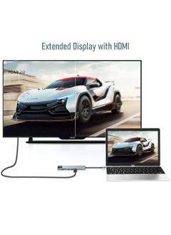 SMART SOURCE Type-C To HDTV 8 in 1 USB Hub Multiport Adapter with 4K HDMI, PD Power Delivery, USB-C, Ethernet, 2 USB, SD/TF Card Reader Compatible with Mac Book Pro XPS and More Type C Devices  - Image 4
