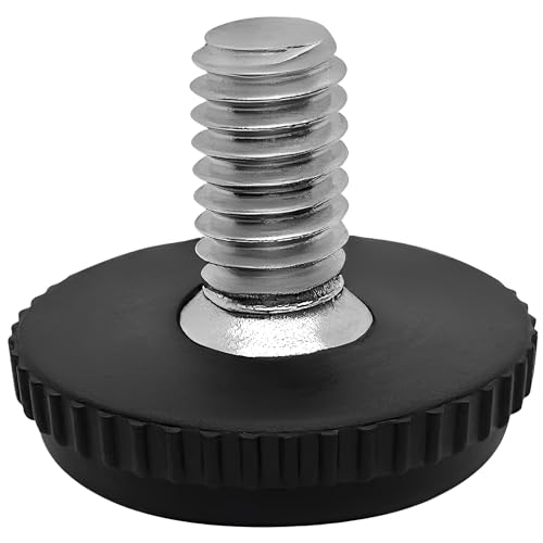 Project Patio 5/16-18 Stainless Steel Adjustable Furniture Levelers and Threaded Screw-in Leveling Feet Glides for Table and Chair Legs - 16-Pack - Image 1