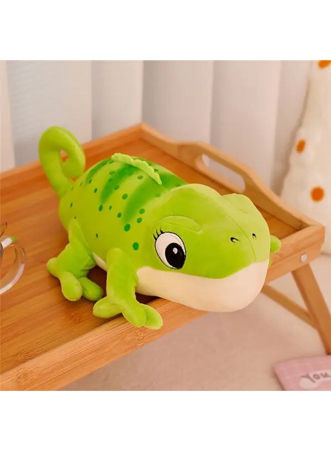 Green 3D Chameleon Plush Toy Colorful Stuffed Animal For Holidays And Decor - Image 1