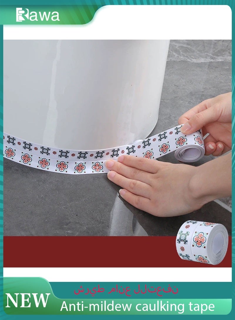 Rawa Coloured adhesive waterproof sealing tape, 1 roll of self-adhesive waterproof sealing strip. Suitable for kitchen, worktop, bathroom, sink, shower enclosure, bath, and toilet rim protection. Ideal for tenants. Quick and easy installation (1.5 inches x 1.5 metres). - Image 1