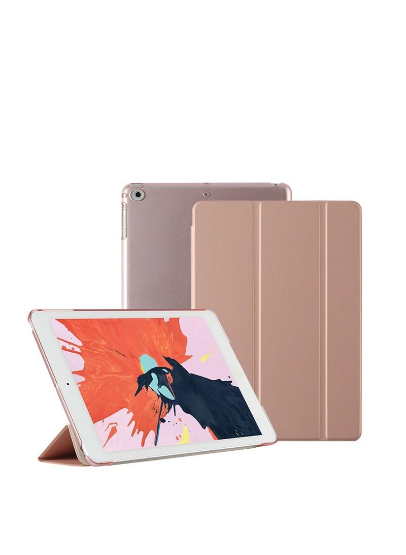 Loquat Golden iPad Three Fold Intelligent Sleep Hard Shell