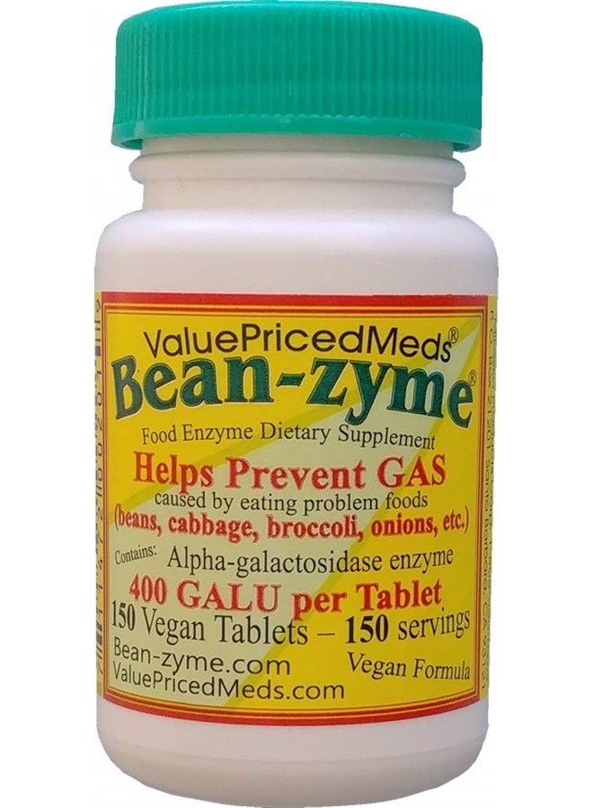 ValuePricedMeds Bean-Zyme Extra Strength (150 ct) is 400 GAUL per Tablet - Image 1
