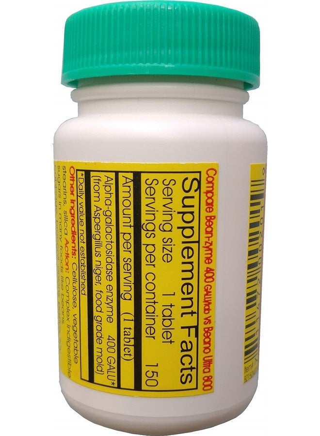 ValuePricedMeds Bean-Zyme Extra Strength (150 ct) is 400 GAUL per Tablet - Image 2