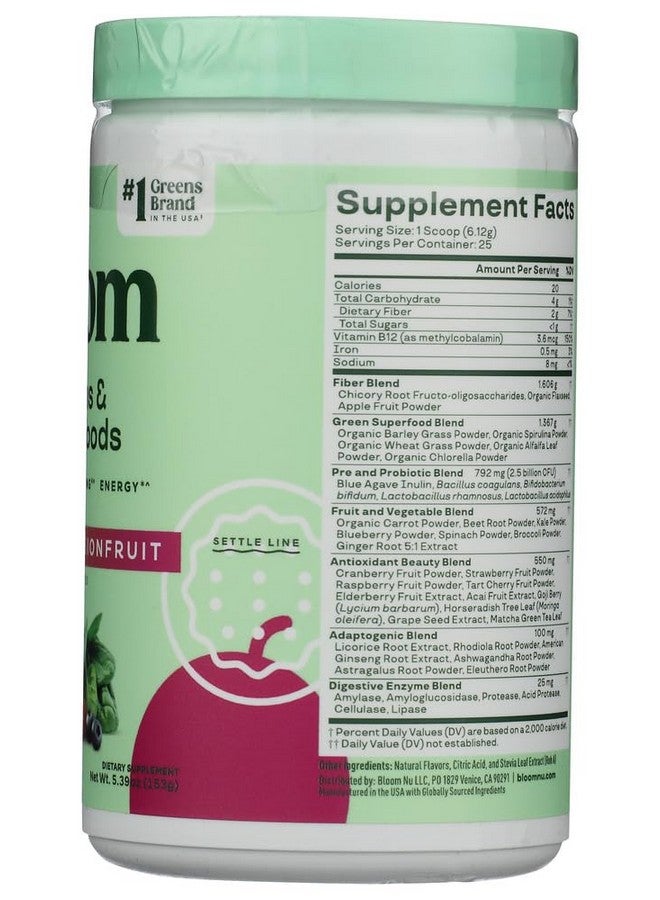 Bloom Nutrition Orange Passion Fruit Greens & Superfoods, 5.39 OZ - Image 4