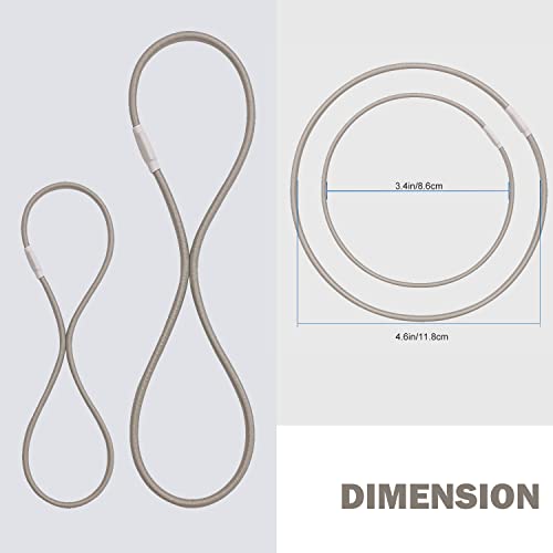 Boseen Universal Elastic Bands Replacement, Anti-Aging Rubber Ring for Microphone Shock Mount Holder Clamp Clip, Set of 4 (Gray) - Image 3