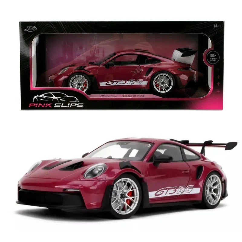 Jada Pink Slips Porsche 911 GT3 RS Die-Cast Car (1:18, Pink) - Image 1