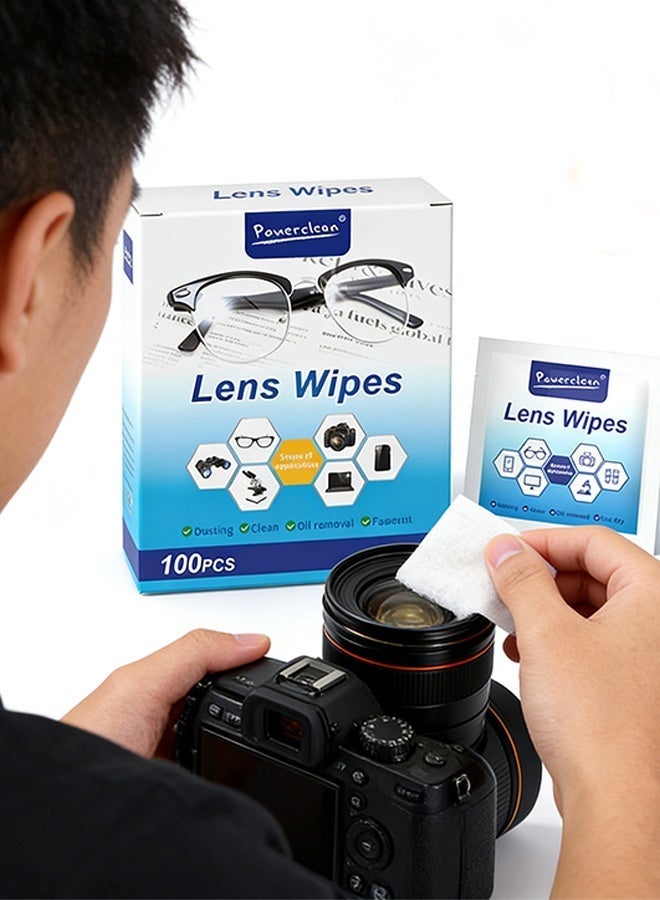 بووركليرا 200 قطعة من مناديل تنظيف عدسات النظارات، مبللة مسبقًا ومغلفة بشكل فردي، خالية من الخدوش، خالية من الخطوط المتبقية، مناديل تنظيف النظارات الشمسية، عدسات الكاميرا، والنظارات الواقية - Image 2