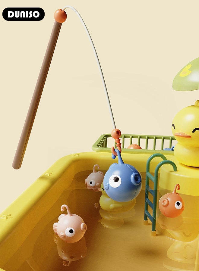 DUNISO Kids Play Kitchen Sink Toys Kids Sink Toy Playing Electric Dishwasher with Automatic Water Cycle System Play Sink with Running Water Kitchen Toy Accessories Children's Role Play Toy for Boys and Girls - Image 3