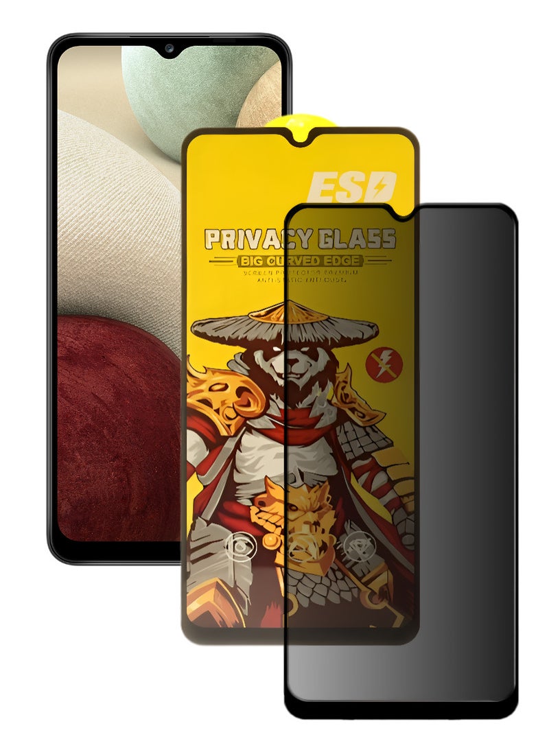 ESD Tempered Dustproof Glass Screen Protector Compatible For Samsung Galaxy A12 - Image 1