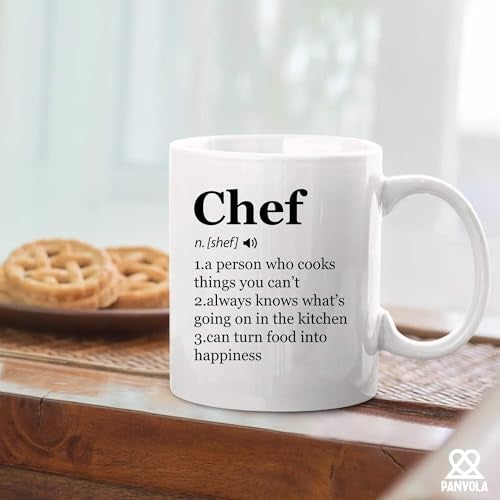 Panvola Chef Definition Mug Chef Gifts Cook Sous Chef Pasty Baker Baking Baking Gifts Culinary Student Teacher Head Chef Cooking Lovers Ceramic Mug 11 oz White - Image 5