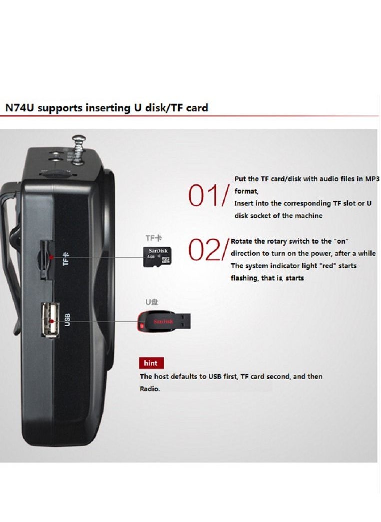 Gasin Loudspeaker Plug in SIM card With Radio  - Image 4