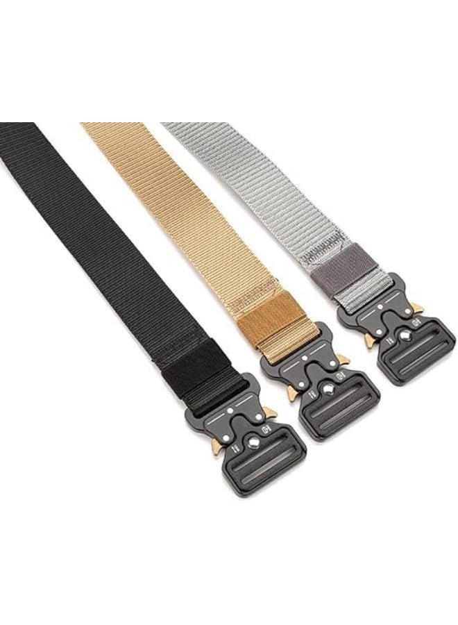 Men's High Quality Nylon Belt - Adjustable with Secure Metal Buckle - Perfect for Everyday Use, Outdoor Activities and Occasions ( Code 220310 ) - Image 3