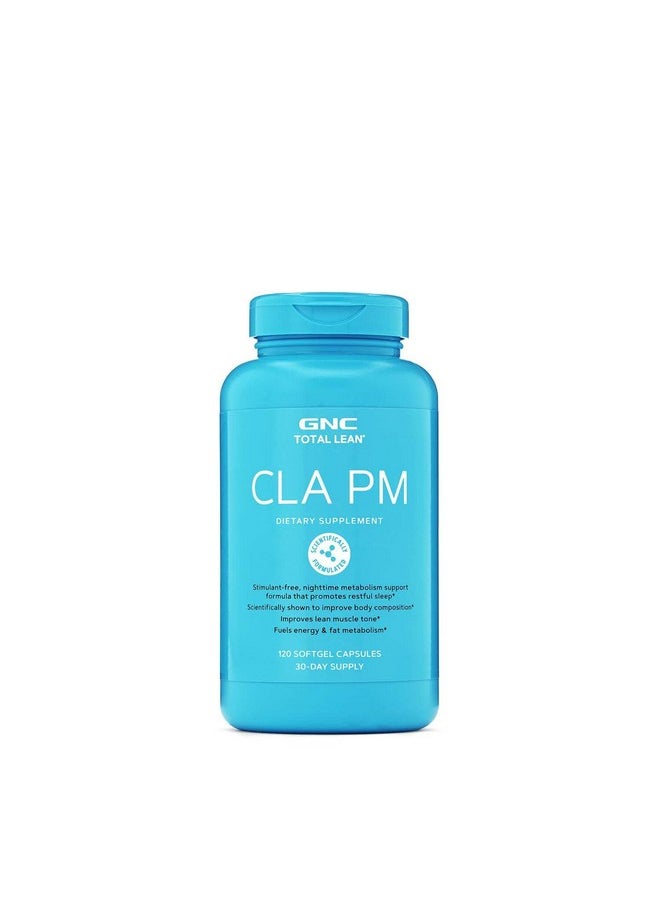 GNC - Total Lean Cla Pm ; Nighttime Metabolism Support For Restful Sleep ; 120 Softgels - Image 1