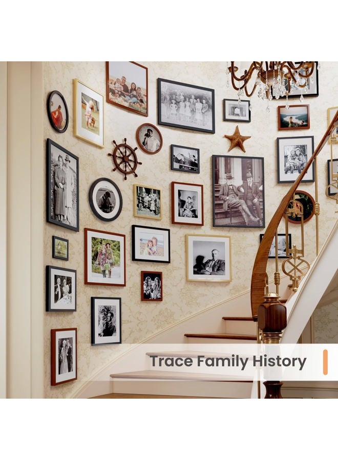 upsimples 13x19 Picture Frame, Display Pictures 11x17 with Mat or 13x19 Without Mat, Wall Hanging Photo Frame, Black, 1 Pack - Image 5