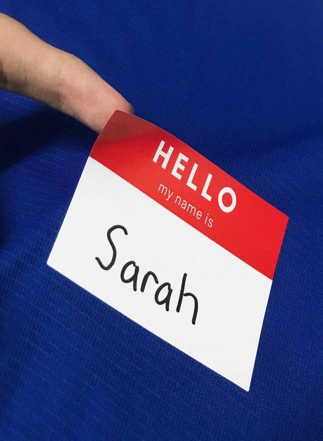 TownStix 250 Pack - Hello My Name is Stickers, Name Tags Stickers Labels - 3" x 2", 5 Colors - Image 5