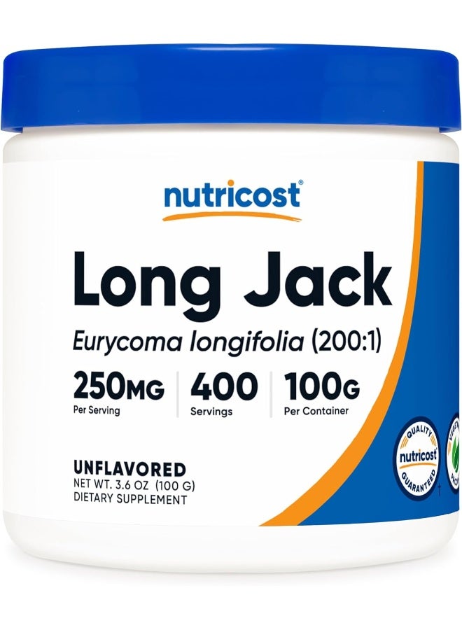 Nutricost مسحوق مستخلص لونغ جاك (يوركوميا لونغيفوليا) 100:1 100 جرام - Image 1