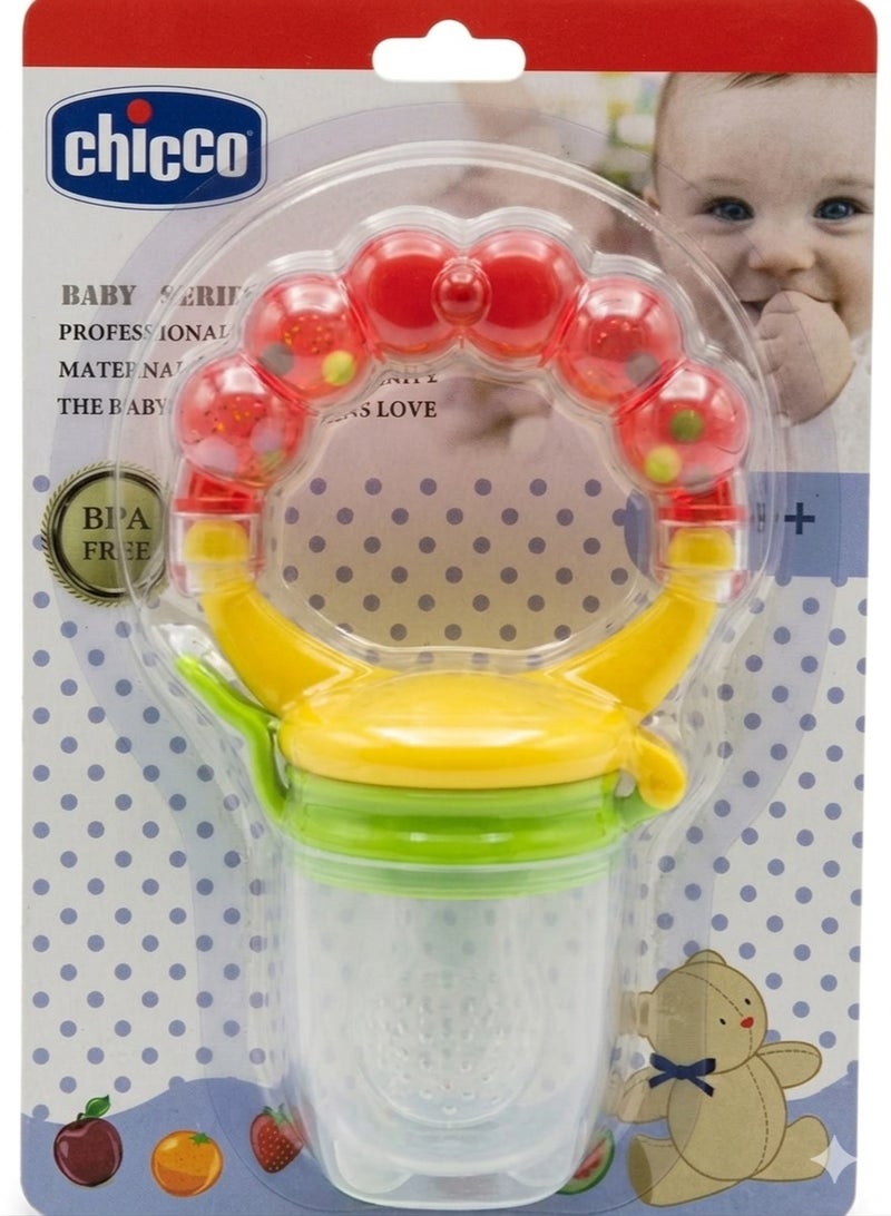 Chicco 2 in 1 Baby Fruit Feeder and Rattle Silicone Pacifier Multi Color - Image 1