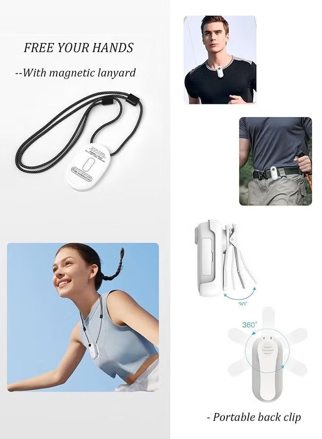 4K Ultra HD Body Camera with Audio Recording, 30M Waterproof Action Camera, Magnetic & 360° Rotating Clip, 120 Mins Battery, Includes 128GB Card for Cycling, Pets, Sports, White Color - Image 4